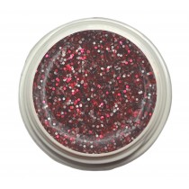 5ml UV Exclusiv Sparkling Glittergel Rot-Silber