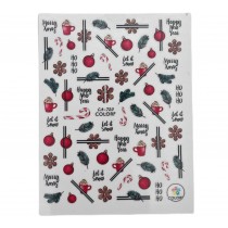 Sticker Christmas1 - Selbstklebend - XL Bogen 