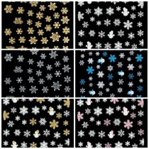 One-Stroke-Sticker - Glitzer Snowflake