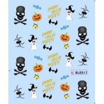 One-Stroke-Sticker/ Wraps Wasserlöslich Halloween BLE-917