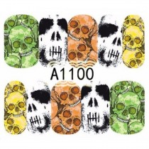 One-Stroke-Sticker/ Wraps Wasserlöslich Halloween A-1100
