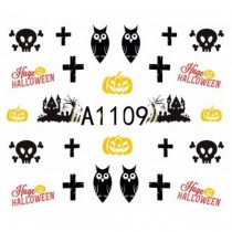 One-Stroke-Sticker/ Wraps Wasserlöslich Halloween A-1109