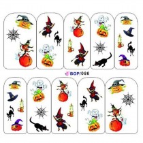 One-Stroke-Sticker/ Wraps Wasserlöslich Halloween BOP-086