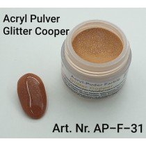 Acryl Puder Farbig Glitter Copper 3g