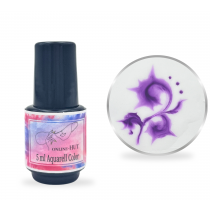 5ml Aquarellfarbe Dunkellila in Pinselflasche