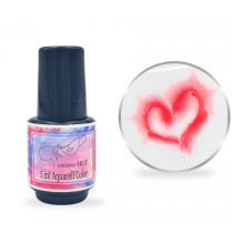 5ml Aquarellfarbe Dunkelrot in Pinselflasche