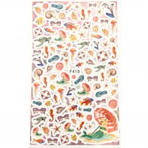 Sticker Beach - Selbstklebend - XL Bogen 