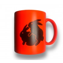 Online-hut Tasse - Häschen -Neon Orange 330ml