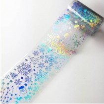 Transferfolie Weihnachten Transparent/Silber-Holo - H031