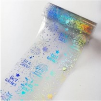 Transferfolie Weihnachten Transparent/Silber-Holo - H035