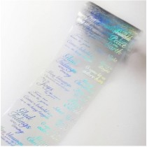 Transferfolie Weihnachten Transparent/Silber-Holo - H036