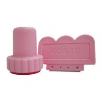 KONAD STAMPING SET - STEMPEL klein & SCRAPPER