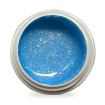5ml UV Exclusiv Neon-Farbgel Pastell Blau Glitzer