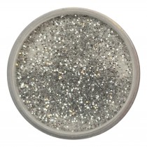Acryl Puder Farbig Silber Schimmer 3g