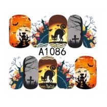 One-Stroke-Sticker/ Wraps Wasserlöslich Halloween A-1086