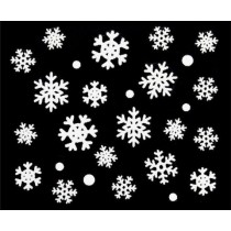 Sticker selbstklebend - Snowflake Glitter - TL14