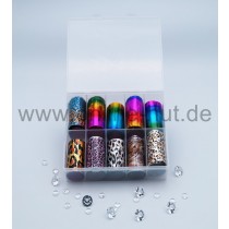 Transferfolien Box Leopard/Rainbow