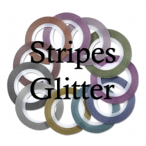 Nail Art Stripes Glitter