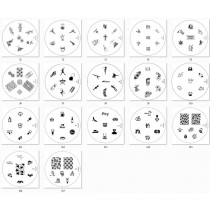 KONAD Stamping Schablone 