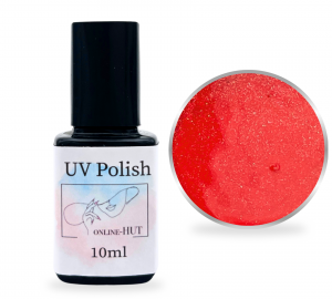 10ml Gel Polish Glitter Flame Scarlet