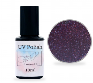 12ml Gel Polish Glitter Purple Plum