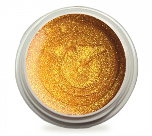 5ml UV Exclusiv Farbgel Glitzer Golden Sunset