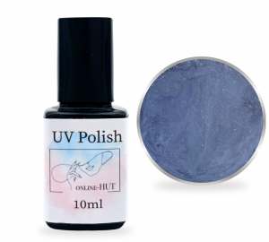 10ml Gel Polish Limited Glitter Blue Grey