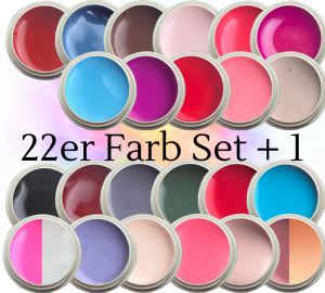 22er Farbgel Set + 1 (Schwarz)