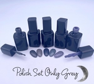 Gel Polish Set Only Grey 