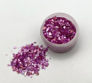 Muschel Splitter Pink/Lila -fein 