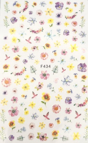 Sticker Flowers - Selbstklebend - XL Bogen 