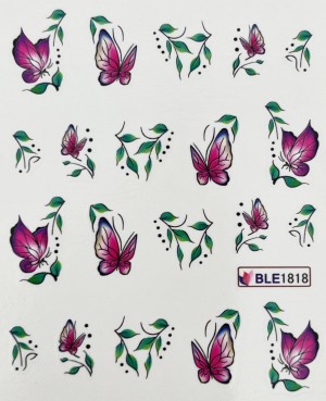 One-Stroke-Sticker / Wraps Schmetterlinge BLE-1399