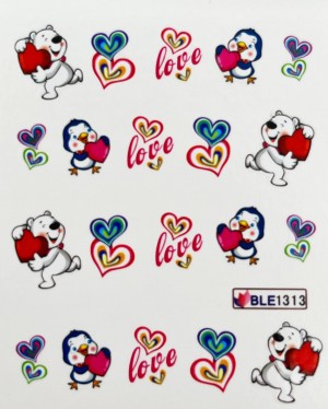 One-Stroke-Sticker / Wraps Love BLE-1313