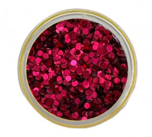 Glitter Pailletten 1mm - Pink Cherry