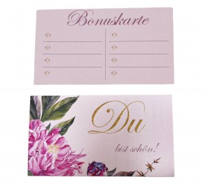 Bonuskarte Pink Flower 25x
