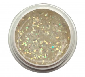 5ml UV Exclusiv Sparkling Glittergel Irisierend-Weiss