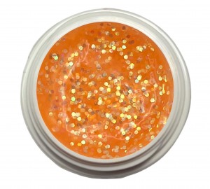 5ml UV Exclusiv Sparkling Glittergel Orange-Multi