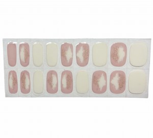 UV Polish Strip - creme nude - white 