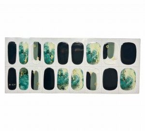 UV Polish Strip - dark green Galaxy