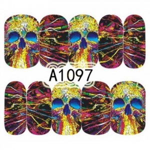 One-Stroke-Sticker/ Wraps Wasserlöslich Halloween A-1097