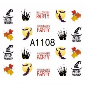 One-Stroke-Sticker/ Wraps Wasserlöslich Halloween A-1108