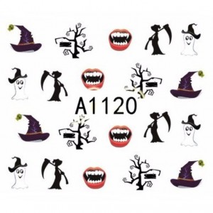 One-Stroke-Sticker/ Wraps Wasserlöslich Halloween A-1120