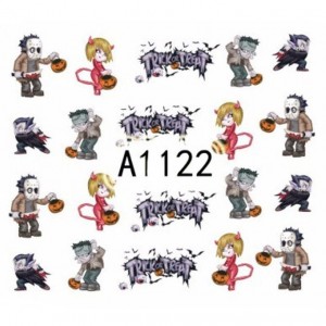 One-Stroke-Sticker/ Wraps Wasserlöslich Halloween A-1122