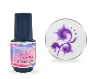 5ml Aquarellfarbe Dunkellila in Pinselflasche