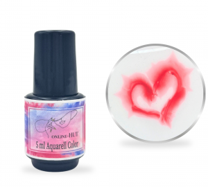 5ml Aquarellfarbe Dunkelrot in Pinselflasche