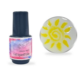5ml Aquarellfarbe Sonnengelb in Pinselflasche