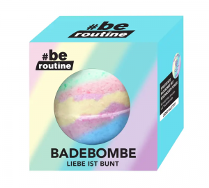 #be routine BADEBOMBE LIEBE IST BUNT