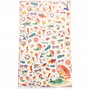 Sticker Beach - Selbstklebend - XL Bogen 