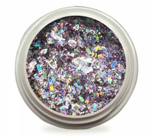 5ml UV Exclusiv Big Glitter Gel Extreme Holo Silverstone