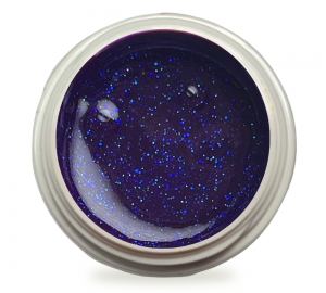 5ml UV Farbgel Lila Blau Glitzer